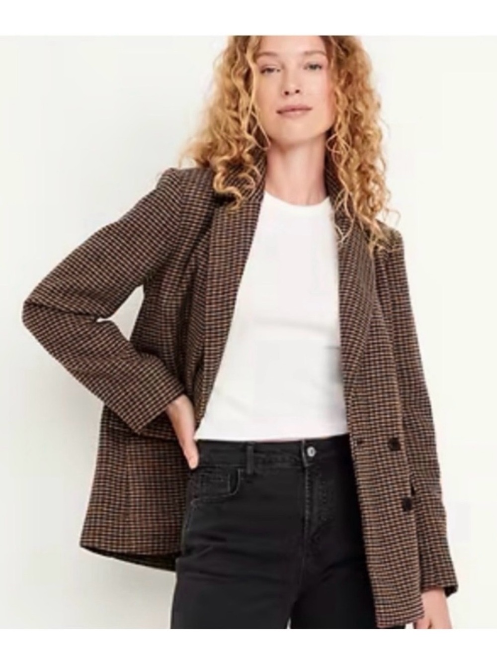 Old Navy Plaid Thick Blazer/Jacket for fall, Size S